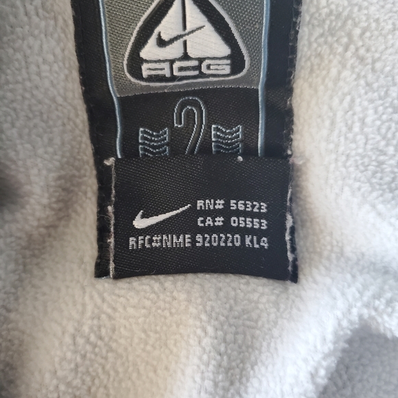 Nike ACG 2nd Layer Thermal Hoodie Women's Medium Y2K Thumb Holes Drawstring - Picture 9 of 13